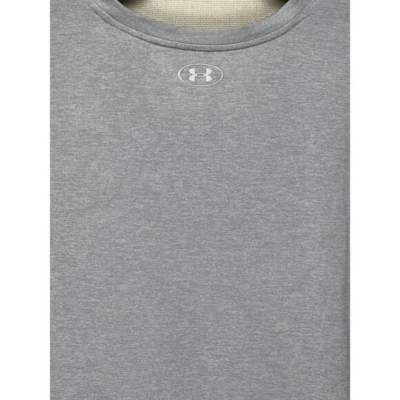 Under Armour Loose Heat Gear Women T-Shirt Size XL Gray With Blue - Picture 6 of 8